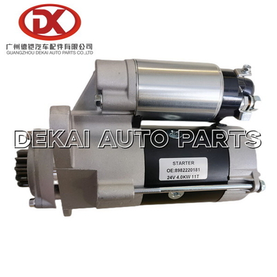 8982220181 8983410980 ηλεκτρικός εκκινητής ISUZU NPR NKR 4HF1 8 98222018 1 μερών 24V 4.0kw ISUZU